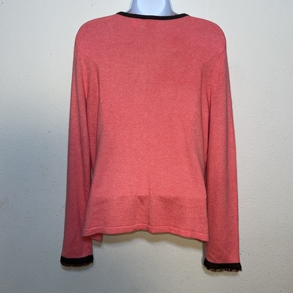 Emma James Button up Long Sleeve Angora Rabbit Silk Blend Cardigan Size Large - Picture 8 of 14